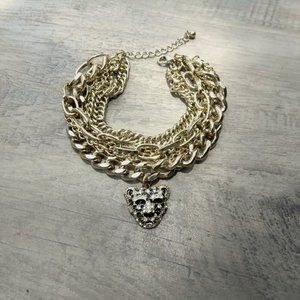 Golden Leopard Chain Bracelet
